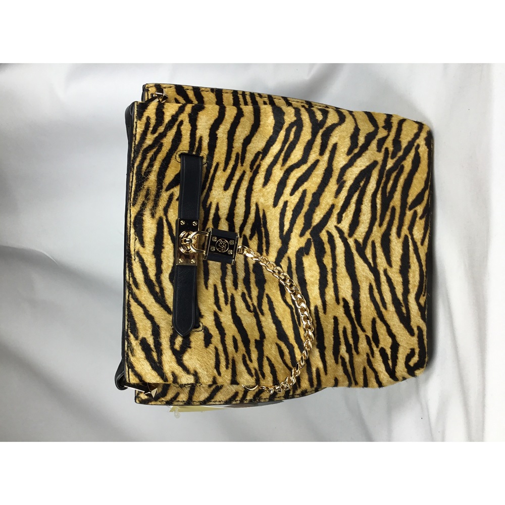 Michael Kors Tiger Print Bag with Gold Chain